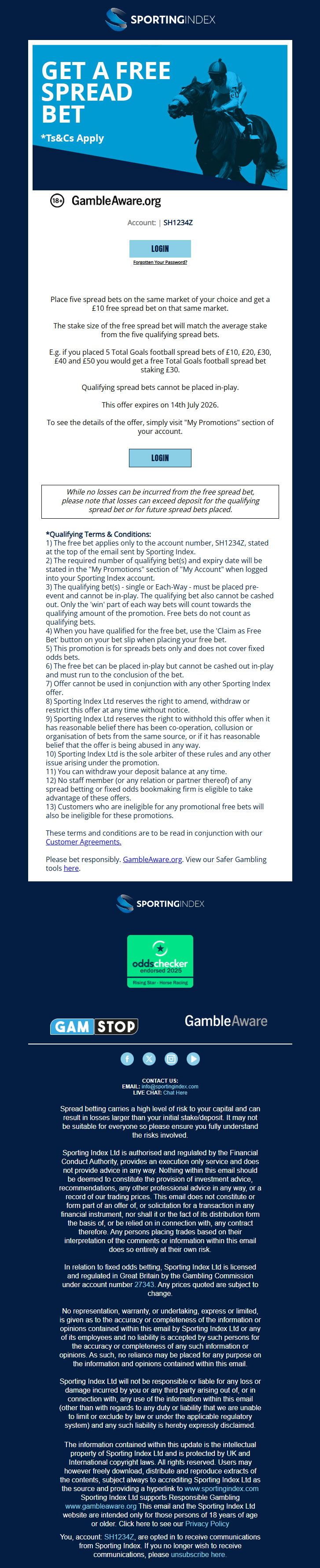 505690 Lapsed Get A Free Spread Bet