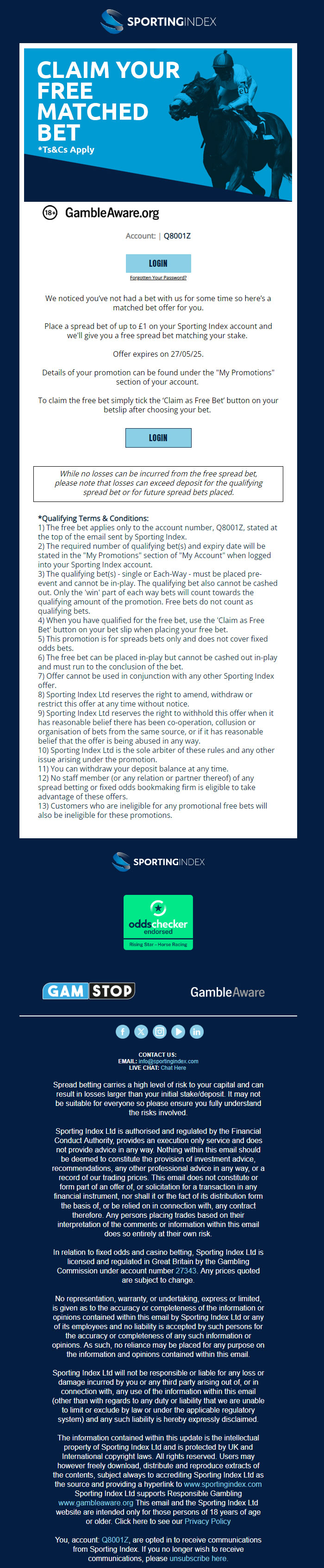 505435 Sports Lapsed – Spreads Matched Bet